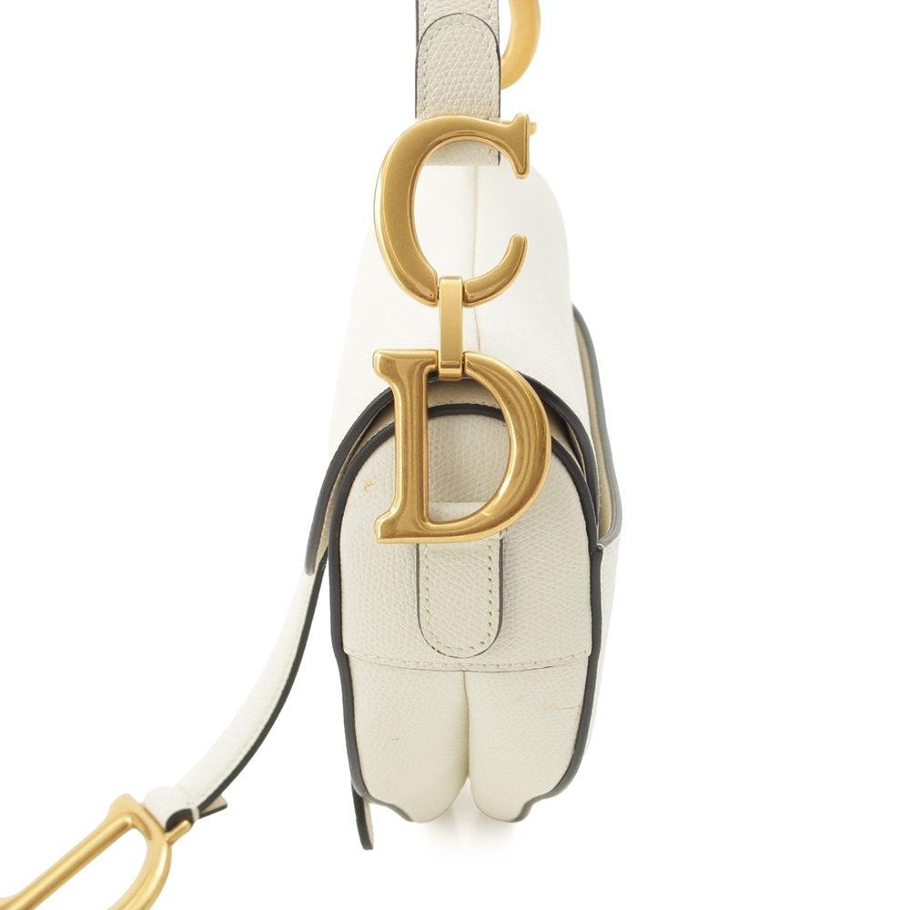 Pre-Loved Dior Grained Calfskin Saddle Bag - Picture 7 of 12